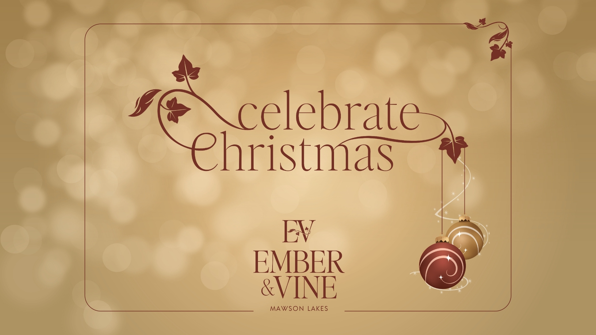 Christmas Day Buffet Lunch Ember & Vine Mawson Lakes Adelaide