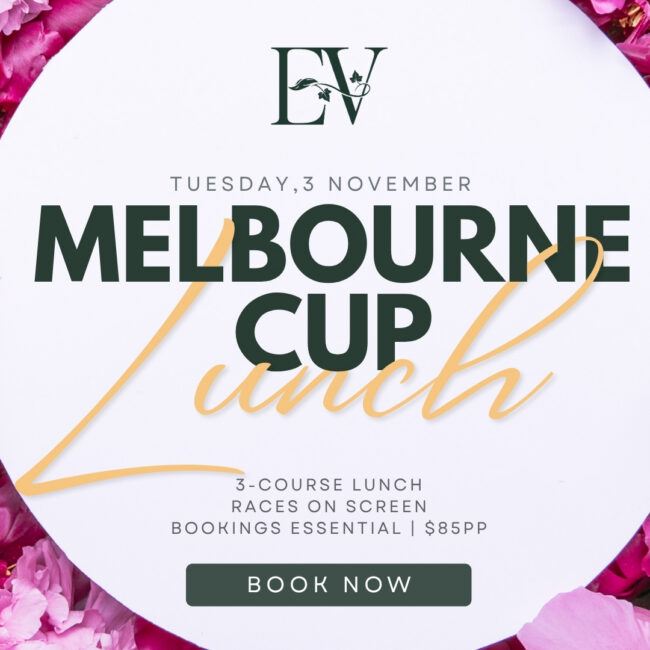2026 Melbourne Cup 3-course lunch at Ember & Vine, located on Level 4, Crowne Plaza Adelaide Mawson Lakes.